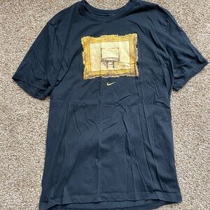 Nike Black T-Shirt with Gold Graphic